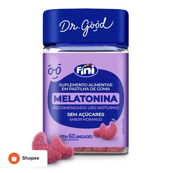 Fini Melatonina 60 Cápsulas - Sono de Qualidade, Relaxamento e Bem-Estar - Suplemento Original